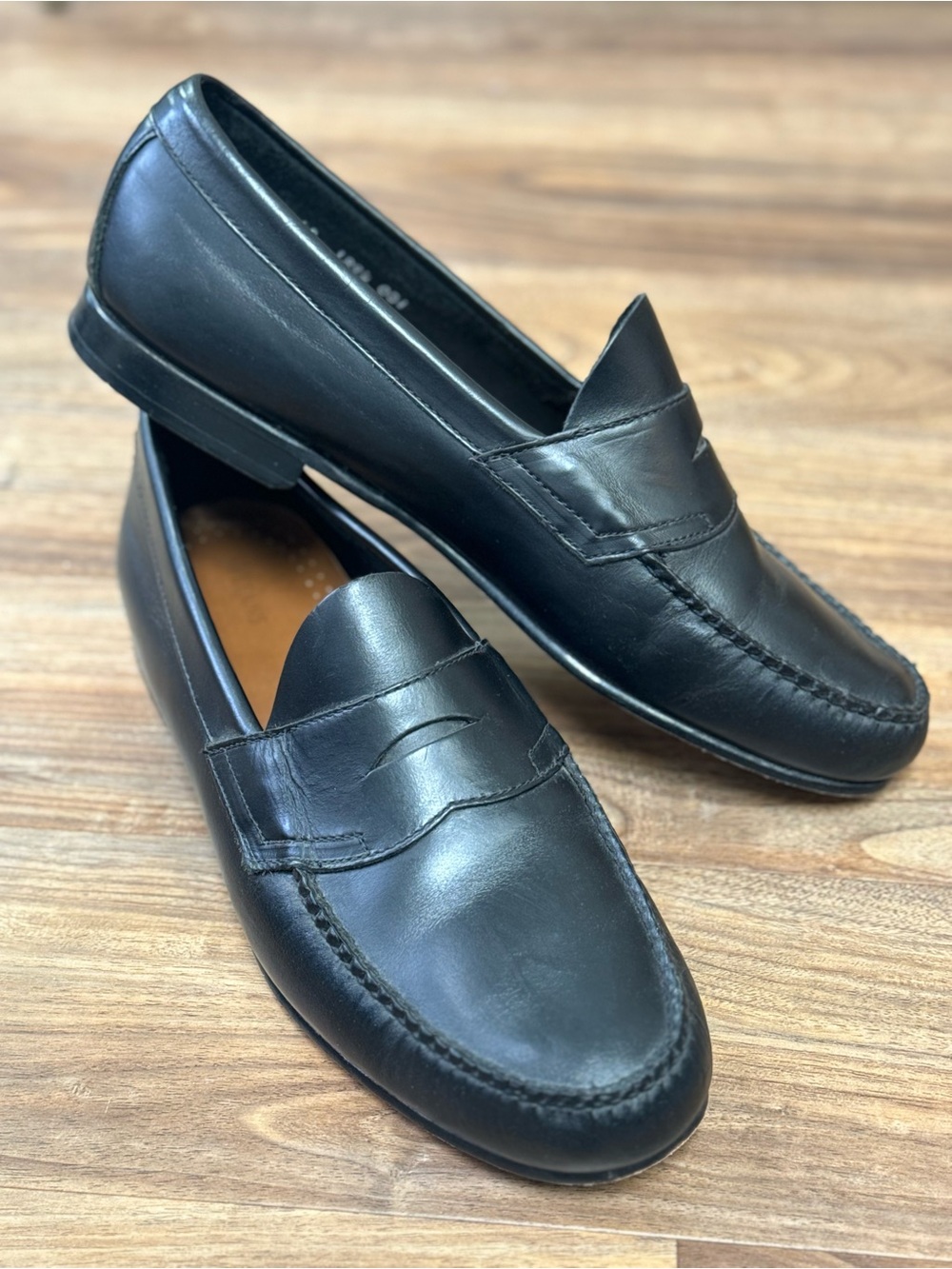 G.H. Bass & Co. Weejuns Men’s Penny Loafers Black Leather Size 12